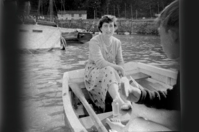 Mom Takes A Ride In The New Dinghy