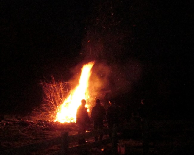 Elizabeth Harper Ghostly Face in Bonfire Smoke